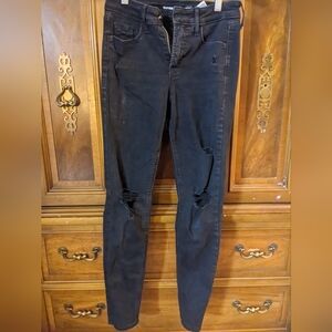 Old Navy rockstar high rise straight leg skinny jeans